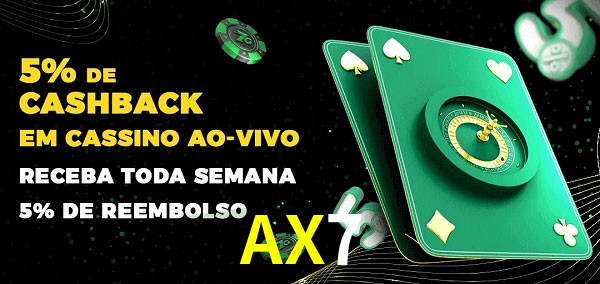 Promoções do cassino ao Vivo AX7